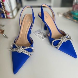 Zara Chrystal bow sling backs (good replica for Mach & Mach)